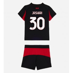 AC Milan Ardon Jashari #30 Jalkapallovaatteet Lasten Kotipeliasu 2025-26 Lyhythihainen (+ Lyhyet housut)